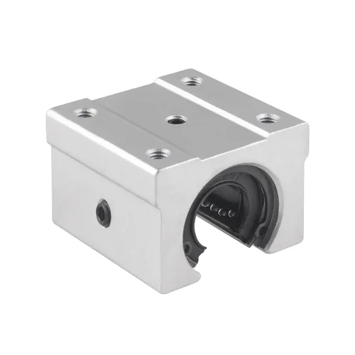 Miniatura 6 de SBR12 4 unids rodamiento lineal de aluminio abierto movimiento lineal 0.472 in rodamiento unidad deslizante para SBR12UU guía de riel deslizante