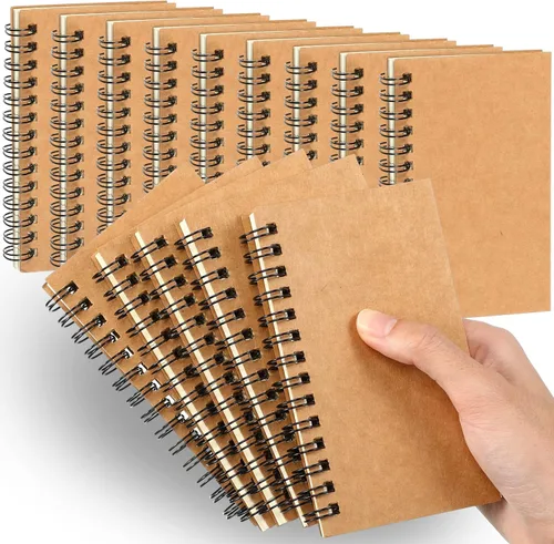 Miniatura 15 de Jutom 18 piezas de pequeños cuadernos en espiral, blocs de notas 3x5 a granel, pequeños cuadernos de bolsillo, mini blocs de notas con páginas