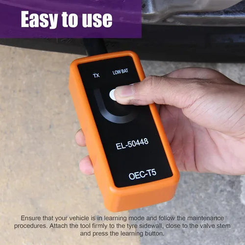 Miniatura 3 de Herramienta de reaprendizaje TPMS Dickno para sensor de neumáticos, herramienta de activación y reseteo de programación automática EL-50448