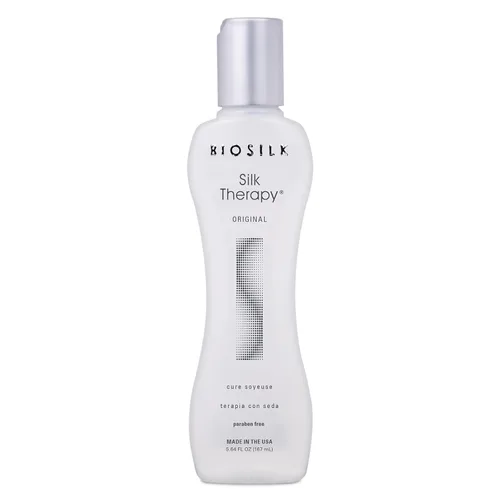 BioSilk Silk Therapy Original, tratamiento reconstructor para añadir brillo y ayudar a prevenir las puntas abiertas, sin sulfato, parabenos y
