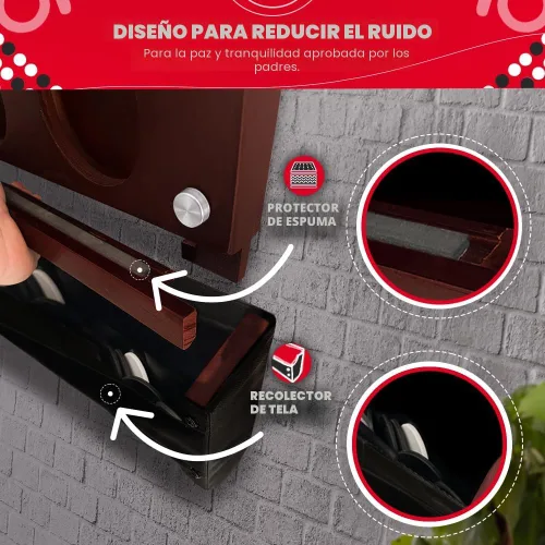Miniatura 4 de Swooc Games® - Juego de pared gigante 4 en una fila - 60% más silencioso - Juegos de pared de tamaño jumbo - Juego de sala de juegos, accesorios