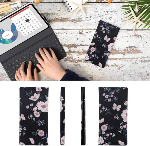 Miniatura 18 de HUA ANGEL Billetera para mujer, ultra delgada y delgada, con bloqueo RFID, tarjetero de crédito, doble embrague, carteras largas, regalo para A-ámbar