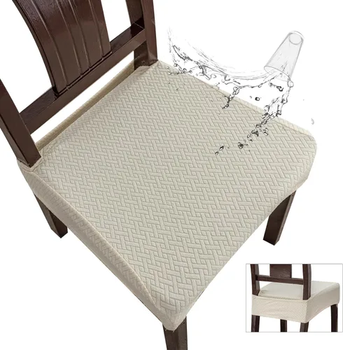 Miniatura 12 de Genina Fundas de asiento impermeables para sillas de comedor, fundas impermeables para sillas de comedor