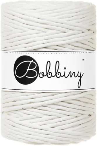 Miniatura 25 de Bobbiny Cordón de macramé XXL de 0.197 in de una sola capa (aguamarina), 108 yardas/330 pies (100% algodón reciclado)