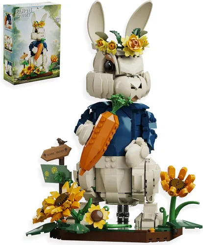 Miniatura 9 de Blue Moon - Juego de construcción de casa de flores con luz, colección botánica, kit de bloques de construcción de casa del árbol, compatible