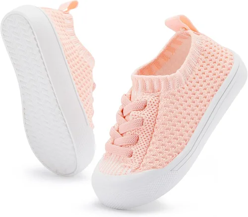 BMCiTYBM Zapatos para caminar de malla transpirable para bebés, niños y niñas, ligeros, antideslizantes, para primeros pasos, 6, 9, 12, 18, 24 meses