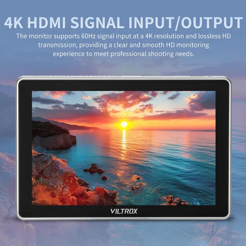 Miniatura 3 de VILTROX Monitor de campo de cámara de 7 pulgadas, monitor de cámara táctil de 7 pulgadas, monitoreo de video Full HD 1920x1080, Lut 3D, desfile RGB