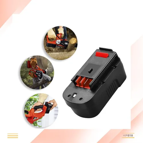 Miniatura 7 de 【Actualizado a 4800 mAh】Paquete de 2 baterías de repuesto HPB18 para Black and Decker compatibles con batería Black and Decker de 18 V HPB18-OPE