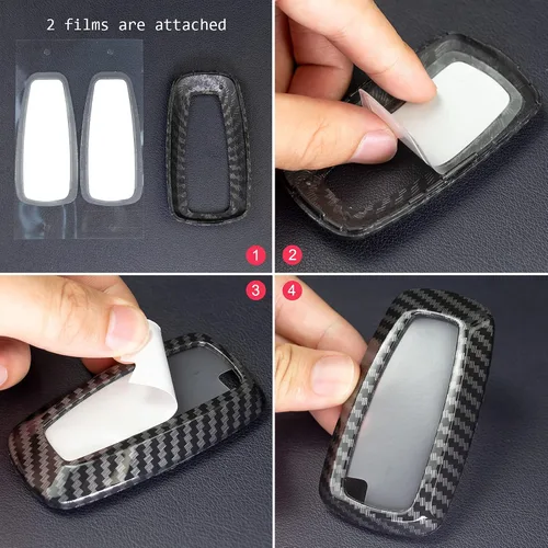 Miniatura 8 de Funda de fibra de carbono compatible con Ford F-150 Raptor Explorer Escape Fusion Bronco Sport Edge Lincoln Corsair Nautilus