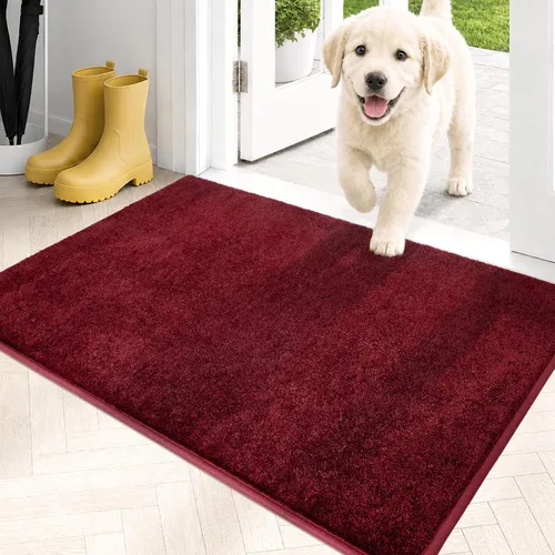 Miniatura 41 de PURRUGS Alfombra de área de fácil cuidado de 4 x 6 pies, antideslizante, lavable a máquina, tapete para puerta de perro, resistente a las manchas