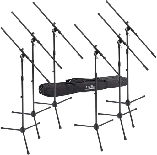 Miniatura 12 de OnStage On-Stage MSP77033 Euroboom - Soportes para micrófono con bolsa de viaje, paquete de 3