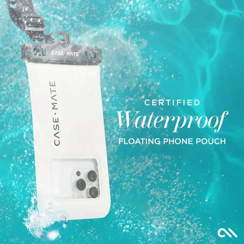 Miniatura 4 de Case-Mate Paquete de 2 Fundas Impermeables IP68 para Teléfono - Funda Impermeable Flotante para Teléfono con Cordón Cruzado - Artículos Esenciales
