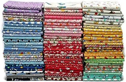 Field's Fabrics 10 Fat Quarters - 1930 a 1950 Reproducción Depresión Era Feed Sack Pequeña Escala Floral Vintage Look Flowers Nostalgia Prints