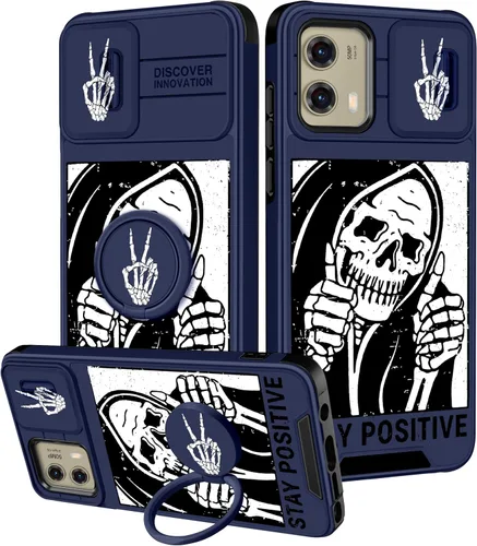 Miniatura 91 de Funermei Funda para Moto G Play 4G 2024 – Funda para teléfono para mujeres y niñas, diseño único de gato y libros, diseño único con funda