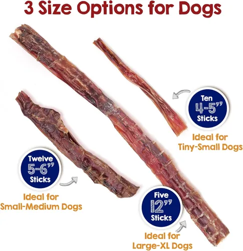Miniatura 4 de Riley's Steer Bully Sticks para perros pequeños a medianos – Premio para perros de un solo ingrediente, fácilmente digeribles, 100% palitos de carne