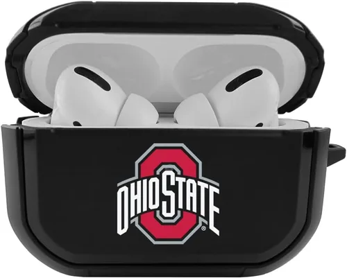 Miniatura 25 de Funda negra duradera para Apple AirPods Pro (1ª/2ª generación) con mosquetón - Alabama Crimson Tide