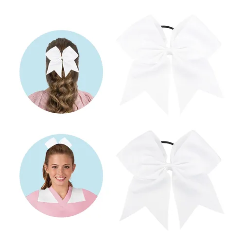 Miniatura 7 de Lazos de animación, lazo negro para animadoras, lazos de animadora para animadoras, lazos de animadora, 2 lazos grandes de 8 pulgadas para niñas