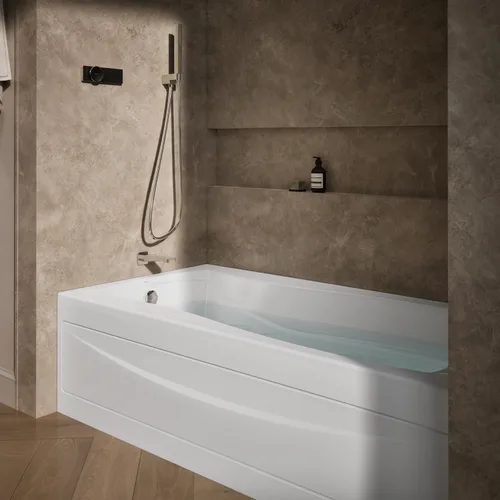 Miniatura 2 de Kohler 1259-LA-0 Mariposa 72" x 36" baño alcobólico, drenaje izquierdo, Blanco