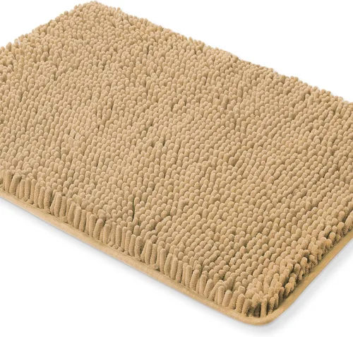 Miniatura 147 de Yeaban Alfombra de pasillo de baño de 24 x 72 pulgadas, antideslizante, alfombra de baño larga de felpilla gruesa, absorbente y lavable, alfombra