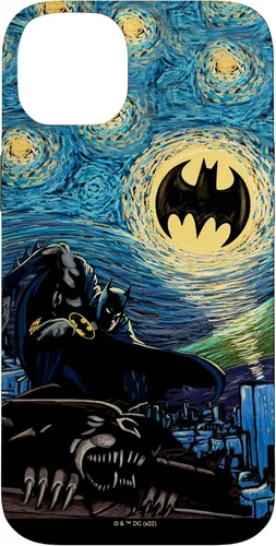 Miniatura 14 de Funda de pintura estilo noche estrellada de Batman para iPhone 13 DC Comics