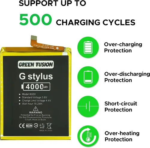 Miniatura 2 de GREEN FUSION Batería de repuesto para Moto G Stylus 2020, batería KX50 para Moto G Pro, G Stylus y G8 Stylus, 4000 mAh, con kit de herramientas
