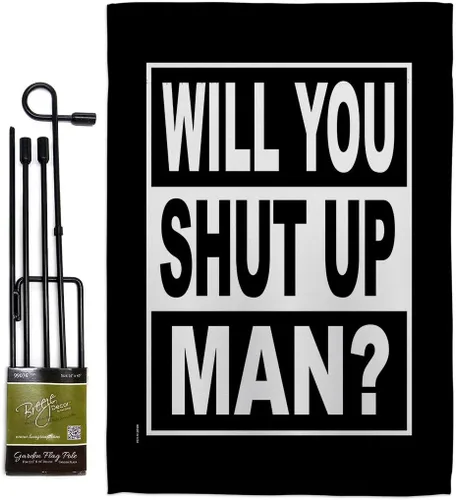 Miniatura 25 de Will You Shut Up Garden House Flag - Set Patriotic Vote President Democrat Republican Tea Party United State American Election - Decoration Banner