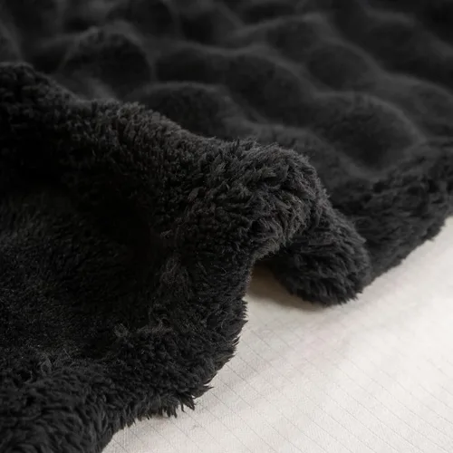 Miniatura 8 de YUSOKI - Manta de forro polar 3D con burbujas Felpa ultrasuave y esponjosa de 13.44 oz/m² Manta ligera y acogedora para sofá cama Para todas
