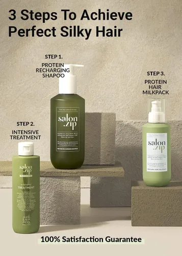 Miniatura 8 de JUNG SAEM MOOL OFICIAL Salon.ZIP Champú Recarga de Proteínas para Cabello Dañado y Cuidado del Cabello, 14.1 oz (400 g) Cosméticos Coreanos