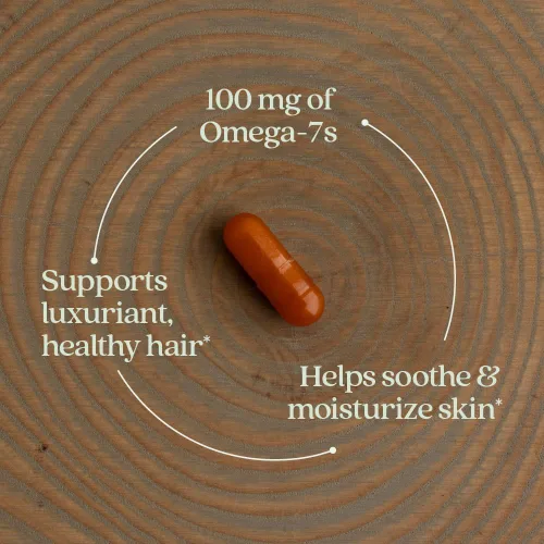 Miniatura 4 de New Chapter Supercritical Omega 7 con espino cerval de mar + ácidos grasos de origen vegetal + Omega 7 + ingredientes sin OMG - 60 cápsulas