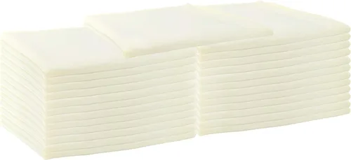 Miniatura 25 de Arkwright Servilletas de tela para restaurante, (paquete de 25) servilletas de poliéster hilado con bordes con dobladillo, ideal para cenas, bodas