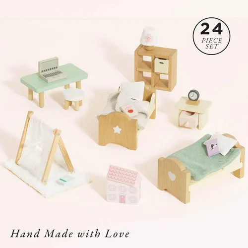 Miniatura 2 de Le Toy Van Dollhouse - Muebles para muñecas y Accesorios, Baño Sugar Plum