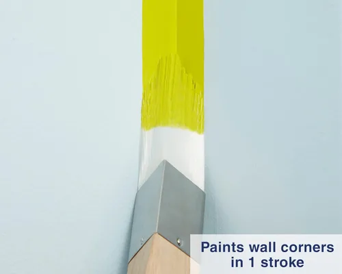 Miniatura 3 de Zibra Pincel triangular para esquinas de pared, puertas, armarios y molduras detalladas, 1.25 pulgadas, pincel para artistas