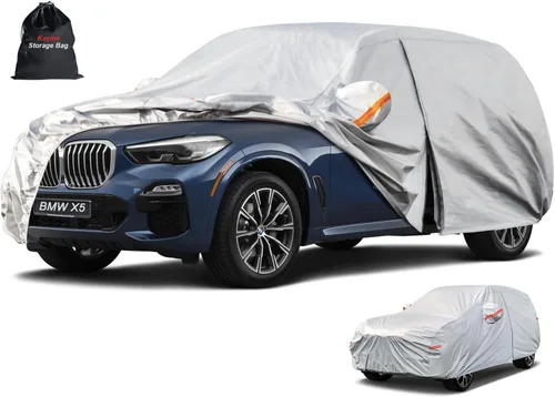Miniatura 47 de Kayme - Cubierta completa impermeable de 6 capas para automóvil, apta para todo clima, protección para exteriores contra lluvia, rayos ultravioleta