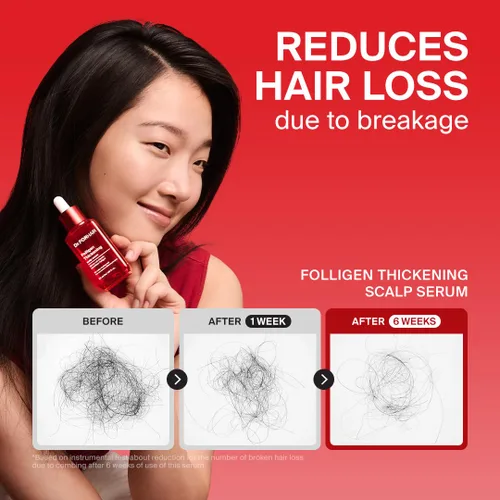 Miniatura 4 de Dr.FORHAIR Folligen - Suero espesante para el cuero cabelludo, 1.7 onzas, suero de densidad de biotina para cabello más grueso y de aspecto más