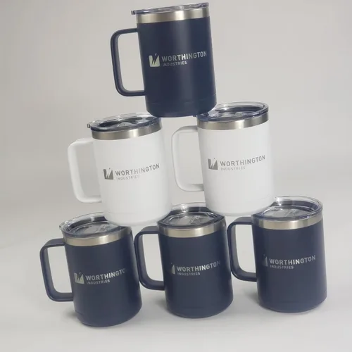 Miniatura 3 de Personalizado Negro 15 oz taza de café w/tapa deslizante superior Añadir su texto personalizado con nombres, frase, diseño o logotipo