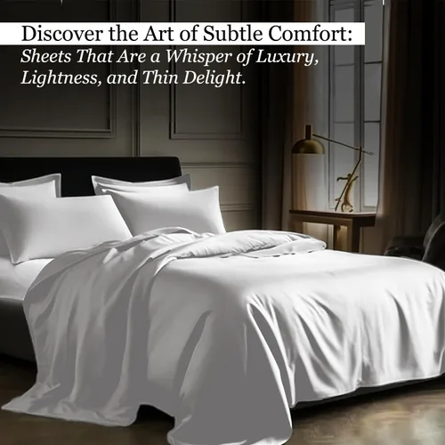 Miniatura 6 de CHATEAU HOME COLLECTION Tencel - Juego de sábanas de algodón suave, transpirable de 300 hilos con certificación Oeko-TEX, tamaño King, sábanas