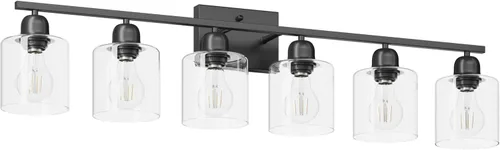 Miniatura 9 de Luz de baño de níquel cepillado, Luz de tocador de baño de 2 luces de níquel cepillado, Lámpara de tocador con pantallas de vidrio esmerilado blanco