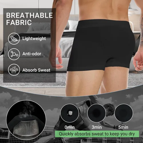 Miniatura 13 de Pantalones cortos de compresión para hombre, paquete de 3/4/5 pantalones cortos de elastano para correr, entrenamiento, deporte, rendimiento, ropa