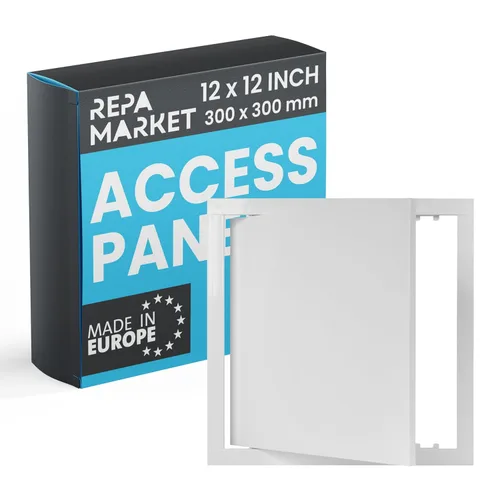 Miniatura 10 de Repa Market Panel de acceso de pared de 12 x 12 pulgadas para paneles de yeso, placa de plástico ABS antracita para orificios de pared, panel