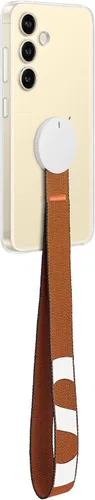 Miniatura 4 de Samsung Funda transparente para teléfono Galaxy S24, funda protectora con agarre de mano, soporte, accesorios para correa de muñeca, protección