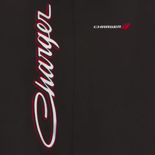 Miniatura 5 de JH DESIGN GROUP Dodge Charger - Chaqueta de sarga clásica bordada para hombre