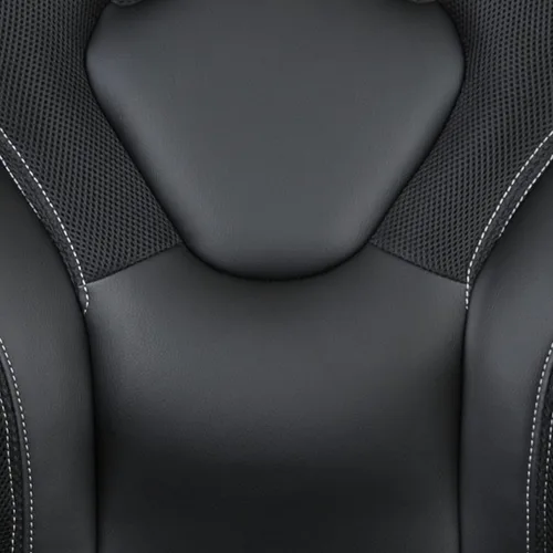 Miniatura 12 de Flash Furniture X10 LeatherSoft - Silla de juegos con respaldo alto estilo carreras con brazos abatibles, silla giratoria ergonómica acolchada