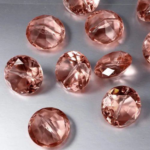Miniatura 4 de Boao Paquete de 24 tarjeteros de mesa de acrílico con diamantes de cristal, decoración de fiesta de diamantes para bodas, mesa del hogar (oro rosa)