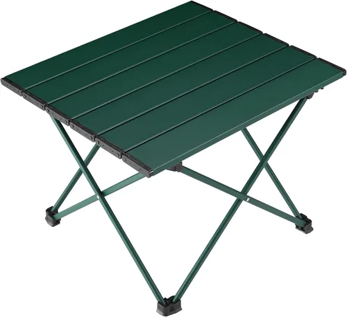 Miniatura 11 de Tesouro Mesa de camping portátil, mesa auxiliar plegable de aluminio para cocinar al aire libre, senderismo, viajes, picnic (albaricoque-grande)