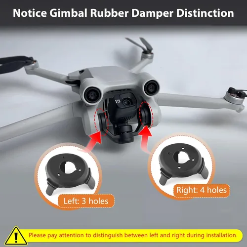 Miniatura 4 de Repuesto para DJI Mini 3 Gimbal de absorción de impactos de goma para DJI Mini 3 Pro Damper Gimbal Cámara Amortiguador Drones Accesorios Piezas