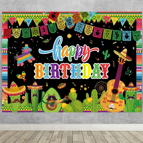 Miniatura 3 de Decoraciones para fiestas mexicanas con temática de fiesta mexicana, decoración de fiesta mexicana del Cinco de Mayo, cartel de cumpleaños de dos