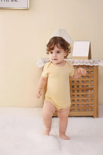 Miniatura 5 de GUISBY Body de bambú de manga corta para bebés de 0 a 24 meses