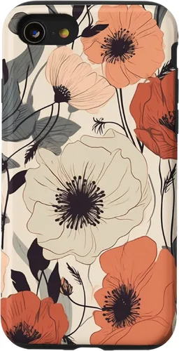 Miniatura 18 de Funda para iPhone 12/12 Pro Minimal Poppy Flower Boho Floral Cute Aesthetic