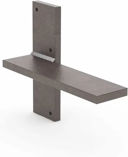 Miniatura 9 de Soporte de pared flotante para encimera, soportes de pared resistentes para crear bancos flotantes, escritorio, tocador, bar o repisa, acero