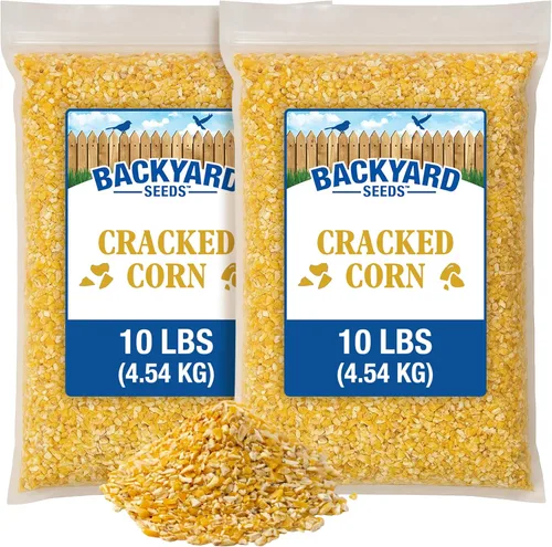 Miniatura 6 de CountryMax Backyard Seeds - Maíz agrietado de 10 libras – Alimento animal de alta energía para pollos, ardillas, ciervos y aves silvestres